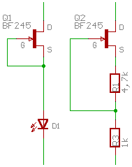 Konstantstromquellen mit einem N-JFET